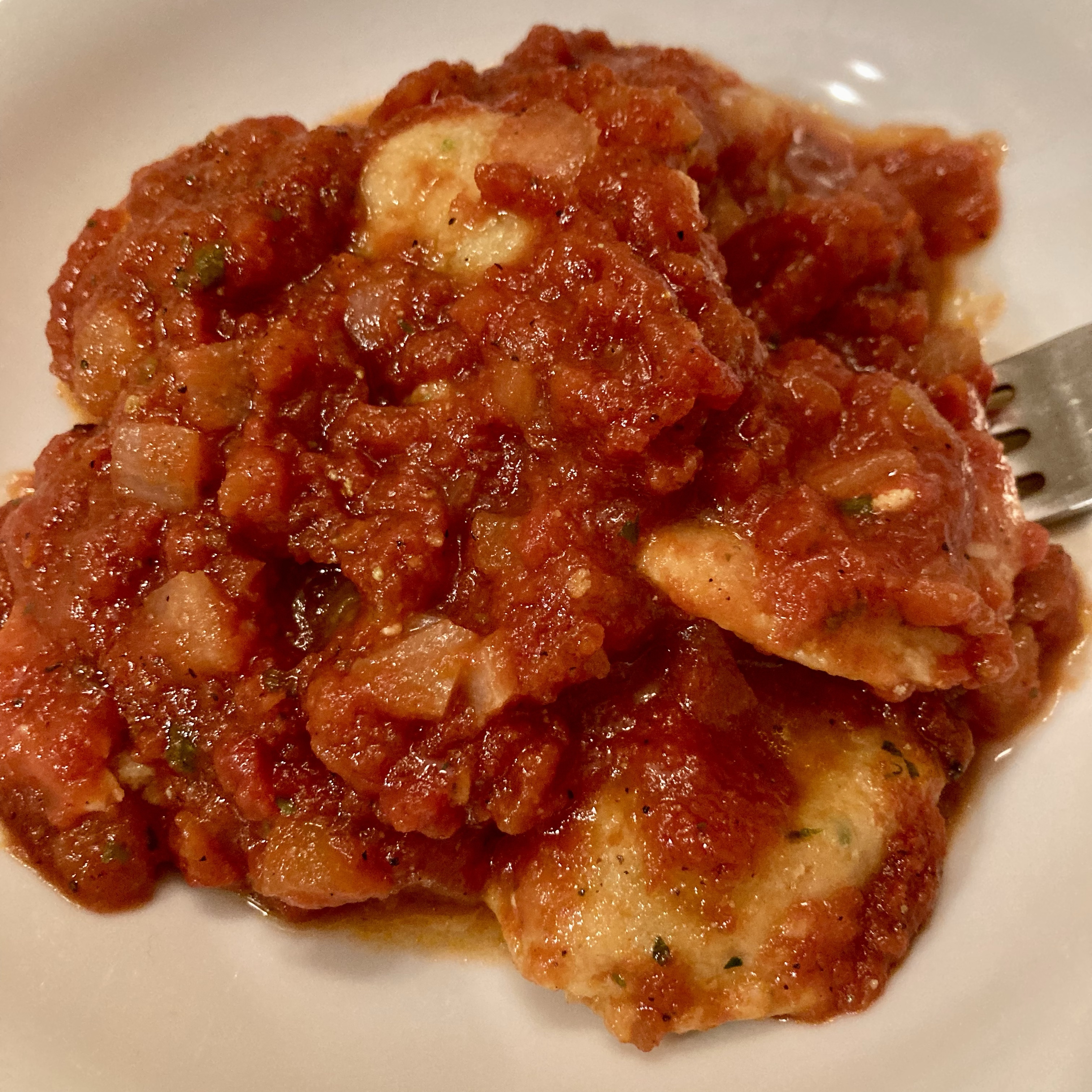 Red Lentil Ravioli Pasta with Marinara Sauce