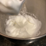 Soft peak egg whites