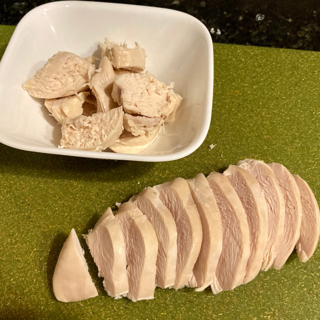 Instant Pot Poached Chicken - sliced