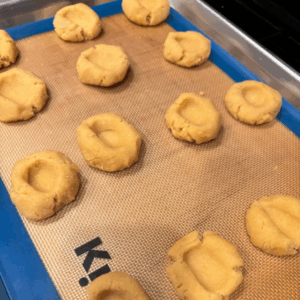 Almond flour thumbprint cookies